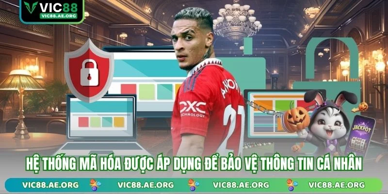 Hệ thống mã hóa được áp dụng để bảo vệ thông tin cá nhân